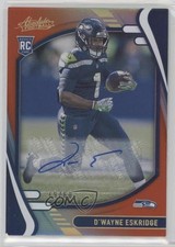 2021 Absolute Rookies Spectrum Orange Signatures 19/60 D'Wayne Eskridge Auto qf8
