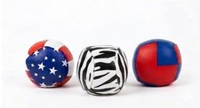 3 KICK BALLS DESIGN HACKY SACK FOOT BALLS BAGS HACKEY PARTY SUPER FAST SHIPPING