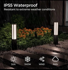 SkyGlow Outdoor Landscape Path Light, 32" Waterproof aluminium LED Ligh...