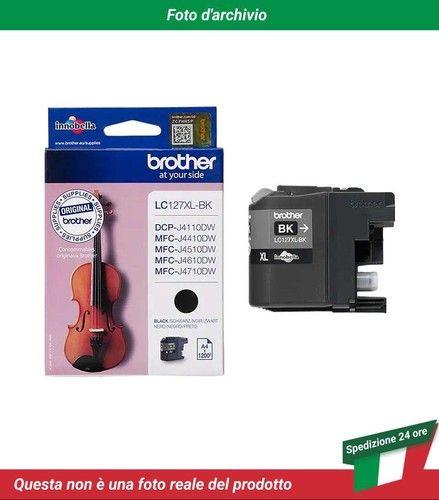 LC-127XLBK Brother DCP-J4110DW Cartuccia Inchiostro Nero - Afbeelding 2 van 4