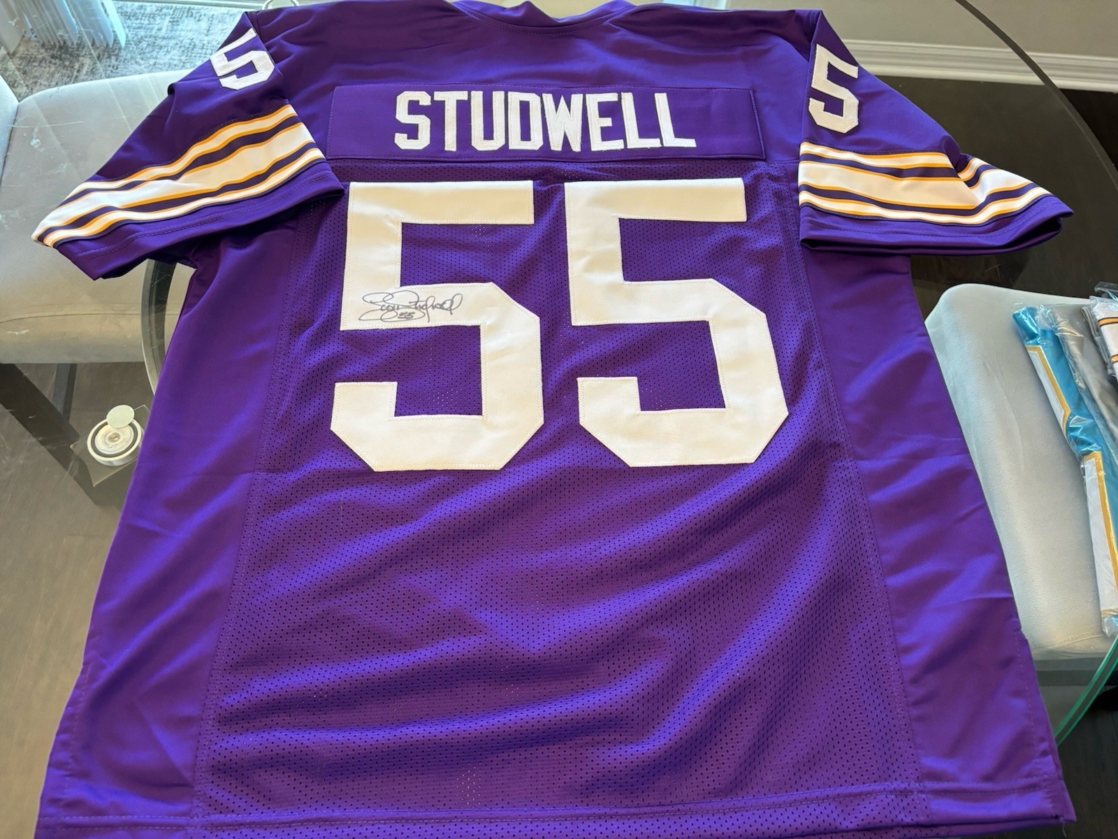 Vikings Scott Studwell Signed jersey W/COA