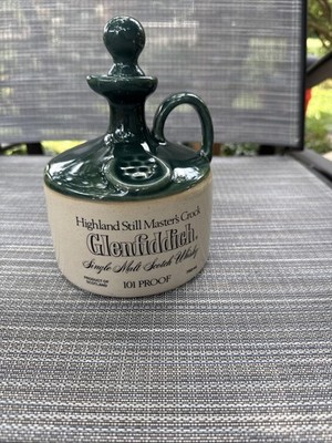 Vintage Glenfiddich Highland Still Master's Crock Decanter 101 Proof 750ml