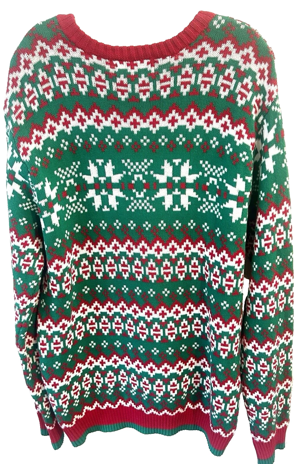 New Ugly Christmas Sweater 33 Degrees Sloth Pullover Beer Drink Pocket Men’s L