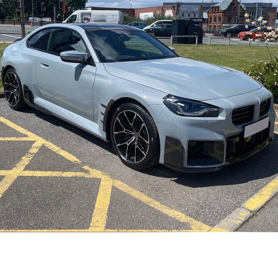 For BMW M2 G87 2022-2024 Carbon Fiber Car Side Skirts Spoiler 2pcs new - Изображение 4 из 4
