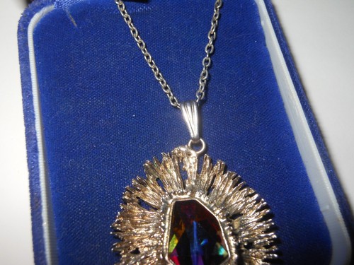 Donald Simpson necklace original box beautiful condition long chain vintage - Picture 5 of 9
