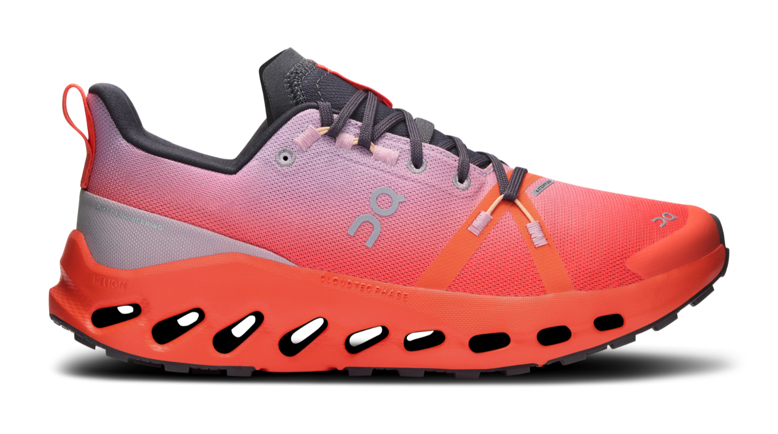 On CLOUD Cloudsurfer Trail Waterproof WOMEN'S sz 9 Mauve Flame SNEAKERS NEW