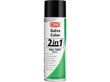 12er PACK(Stk) CRC 1030370 Farbschutzlackspray 2 in 1 GALVACOLOR tiefschwarz RAL