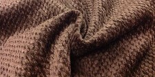 Kravet- Plush Raised Dot Brown Chenille Upholstery Fabric- 8.15 yds 29960-6
