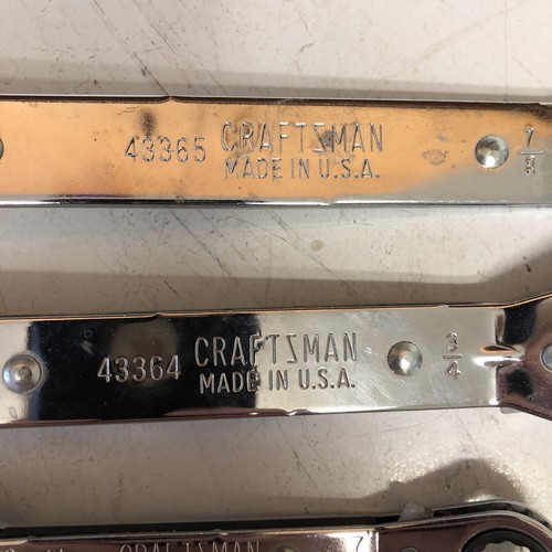 Craftsman Rachet USA 43365 43364 43362 43361 Box End Ratchet Wrenches Set - Imagen 2 de 12