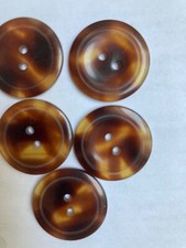 *NEW* 5 brown BUTTONS 22 mm Fast Dispatch