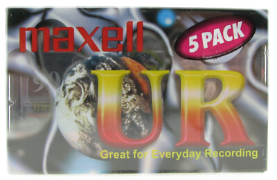 5x Maxell UR 90 Kassetten Pack - NEU & OVP Tape Cassette MC Leerkassette