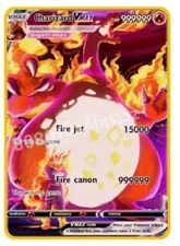 Charizard VMAX 999999point Gold Metal POKEMON Card Collectible Gift Display New