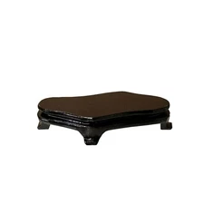 3.75" Dark Brown Wood Irregular Shape Display Stand Riser Easel ws4134