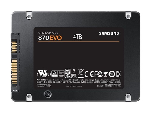 SAMSUNG 870 EVO Series 2.5" 4TB SATA III V-NAND Internal Solid State Drive (SSD) - Picture 2 of 5