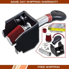 4" Heat Shield Cold Air Intake Kits Filter fit 94-01 Ram 1500 5.2/5.9L V8 Red