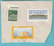 GERMANY 1 ATM POTSDAM 1ATM POSTHORN BLIND PRINT STAMPED + 20 PF BBT FROM MH
