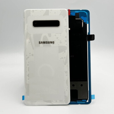 For Samsung G975 Galaxy S10 Plus Genuine Rear Back Glass Cover - Ceramic White