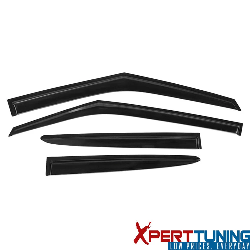 Se adapta a Hyundai Veloster 11-18 3 puertas viseras de ventana de humo ventilación protector de lluvia 4 piezas acrílico Foto 3 de 4