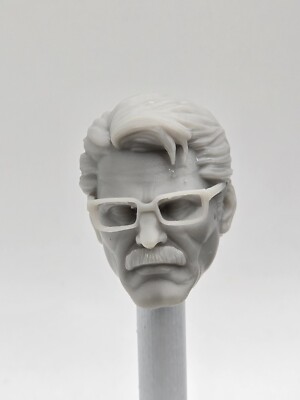 3d Print Jim Gordon Glasses HEAD 1:10 7'' Diamond Select McFarlane DC Multiverse 