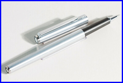 MONTBLANC Quick Pen EdelStahl Rollerball frische blaue Mine - 1980er Jahr