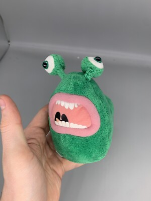 Flushed Away Green Slug weiche Plüschfigur Spielzeug 10 Zoll DreamWorks AARDMAN 2006 SELTEN