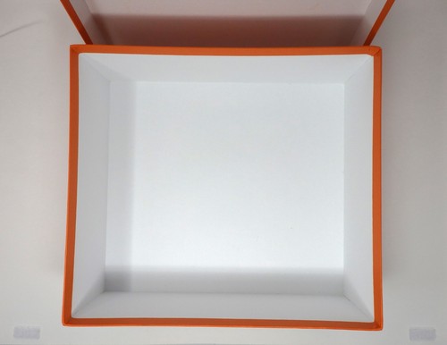 Hermosa caja de regalo de almacenamiento vacía naranja HERMES Birkin Kelly 38 x 34 x 15,5 cm - Imagen 9 de 12