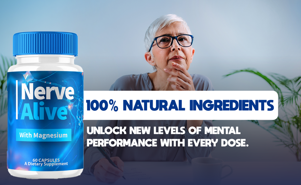 (5 Pack) Nerve Alive with Magnesium NerveAlive Maximum Strength (300 ...