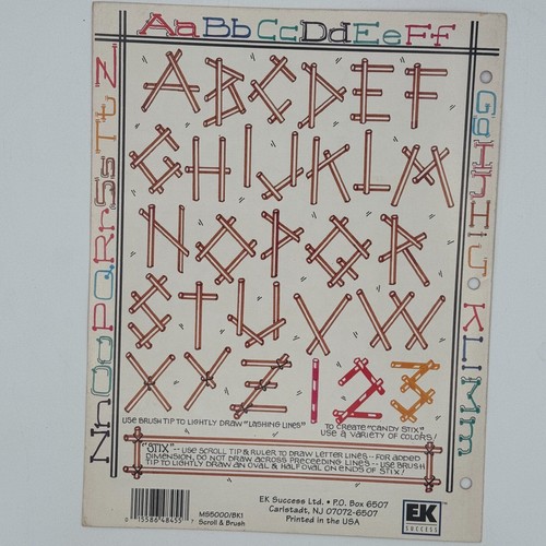 Lot of 2 Booklets Zig Memory System Creating Fine & Chisel, Scroll & Brush - Picture 9 of 9