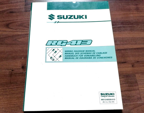 SUZUKI IGNIS RG413 2000 ELEKTRISCHE SCHALTPLÄNE WERKSTATTHANDBUCH