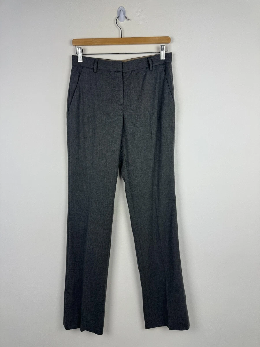Pantalon Habillé Gris Fabiana Filippi Taille 40 (US 4) - Laine Mélangée, Détails Embellis, Neuf Avec étiquette