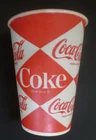 VINTAGE DRINK COCA COLA DIAMOND PAPER CUPS 1960S brand new 10oz