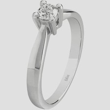 BLISS, ANELLO "DREAM" SOLITARIO CON DIAMANTE,ORO BIANCO 18KT (20077670)