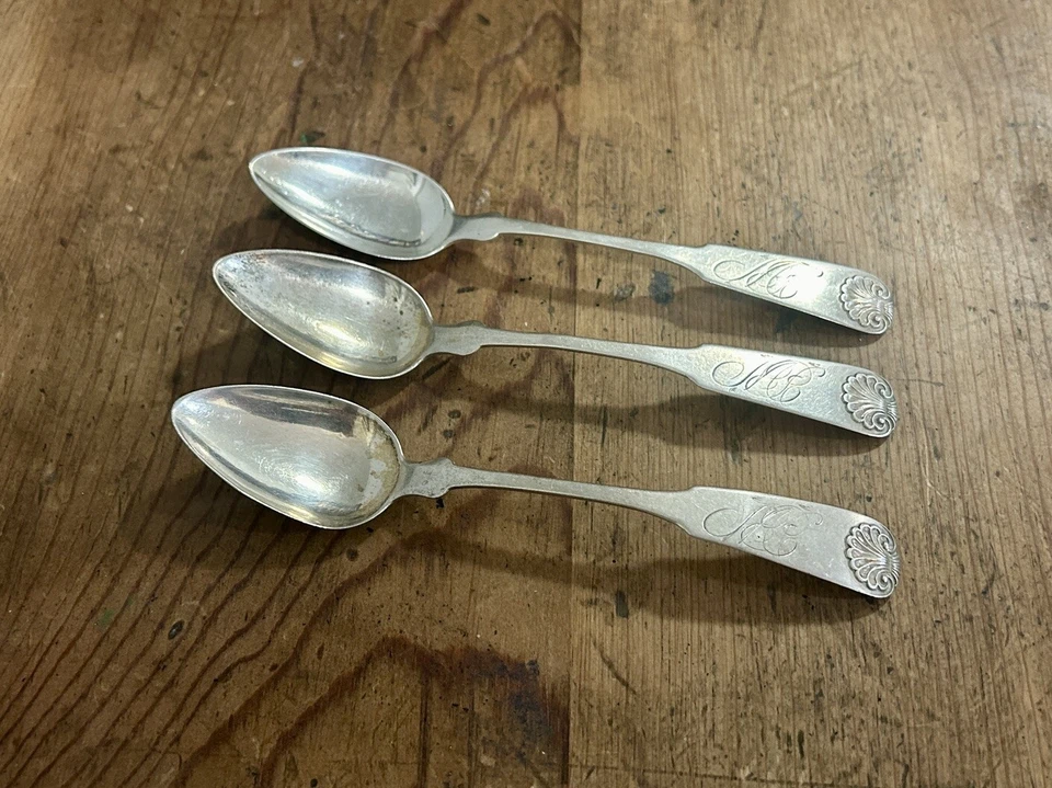 Antique Early Coin Silver Spoons, Rare - Image 2 of 4