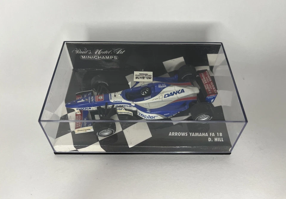 Minichamps Arrows Yamaha Fa 18 D.Hill 1/43 - Immagine 2 di 4