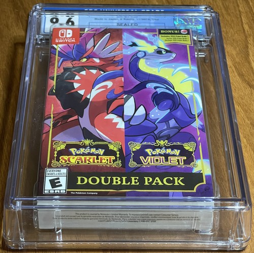 2022 SWITCH Pokemon SCARLET & VIOLET DOUBLE PACK 1st Print CGC 9.6 Y-Fold A++ - Picture 4 of 6