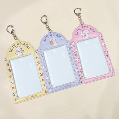 Photocard Holder Keychain Idol Photo Sleeve ID Card Cover Student Bag Pendant