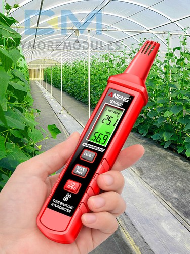 Termómetro digital ANENG GN403 mini temperatura humedad higrómetro °C/°F - Imagen 22 de 24