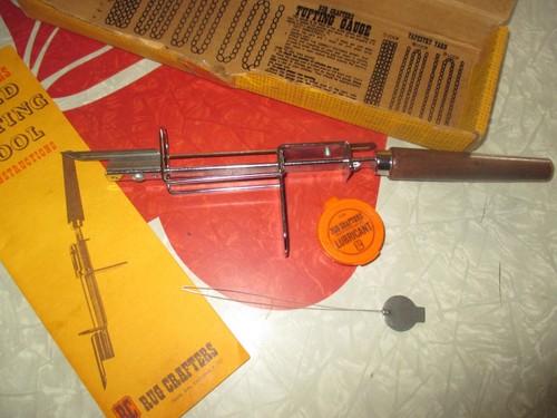 RUG CRAFTERS Vintage SPEED TUFTING TOOL w/Guide/Threader/Instructions - 1970's - Picture 3 of 3