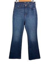 Old Navy higher high rise flare jeans 90s retro dark sz 10