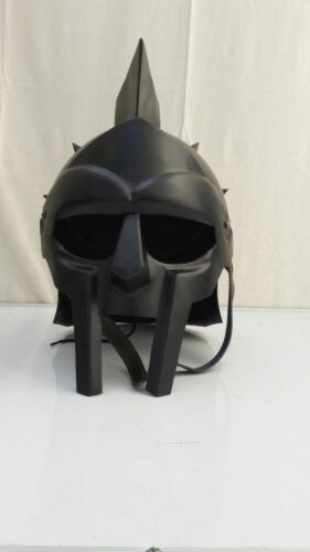 Réplica medieval casco de gladiador Maximus 300 casco de película + larpa de revestimiento libre - Imagen 1 de 1