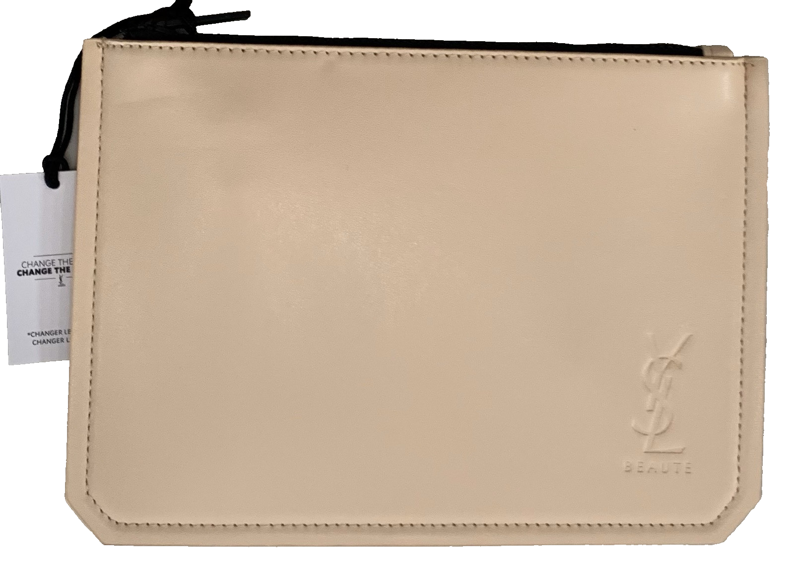 Yves Saint Laurent YSL Beaute Pouch custodia da viaggio in ecopelle pesca borsa da toilette