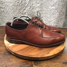 Allen Edmonds DelRay Dress Shoes Mens 9.5D Brown Split Toe Blucher Derby