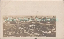 Lethbridge Alberta AB Canada - BIRDSEYE OF CITY - RPPC Postcard