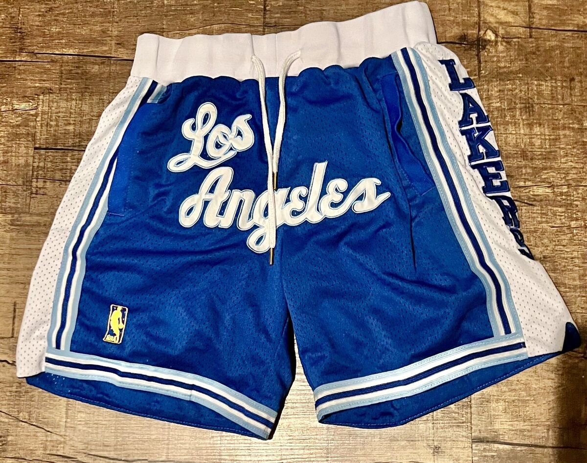 Los Angeles Lakers 1996-97 Just Don Throwback Blue White Los Angeles Lakers 1996-97 Just Don Throwback Blue White