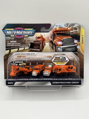 Micro Machines 2020 Series 2 Construction Crew Excavator Dump Truck Crane 5pk 