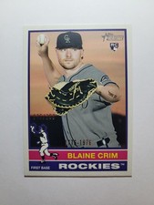 2025 TOPPS HERITAGE HIGH NUMBER BLAINE CRIM BICENTENNIAL ROOKIE CARD /200