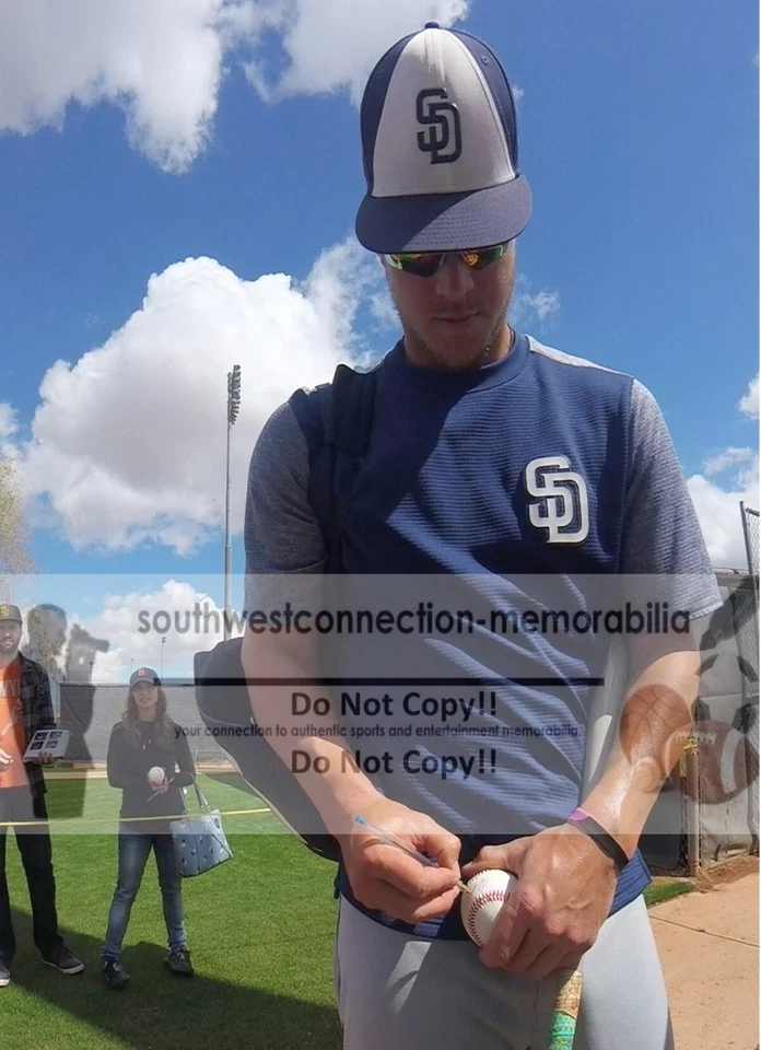 Béisbol firmado por Wil Myers San Diego Padres Tampa Bay Rays autógrafo prueba certificado de autenticidad Foto 2 de 4