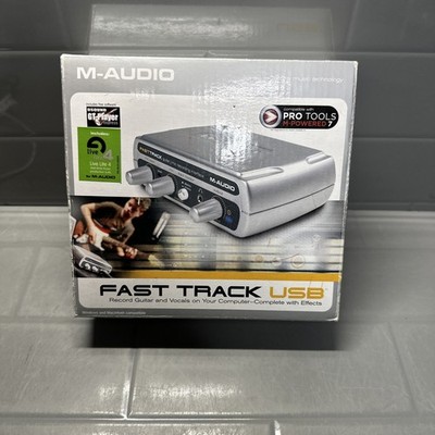 M-Audio Fast Track USB Audio Interface Gitarre Mikrofon Cinch XLR 1/4'' Kopfhörerausgang