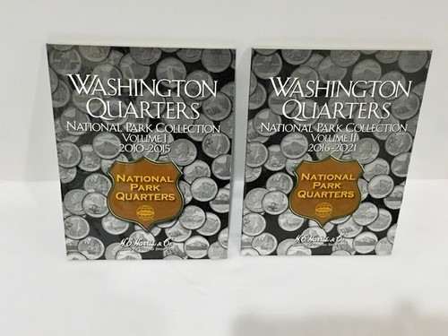 Washington Quarters National Park Collection Folders - Volumes I And II