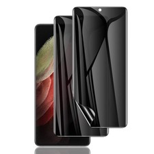 LYWHL 2 Pack for Galaxy S21 Ultra Privacy Screen Protector, Anti-Spy Full Adh...